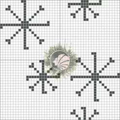Mosaïque patagonian snowflakes