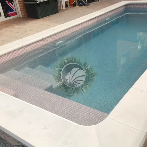 piscine uni rose 105