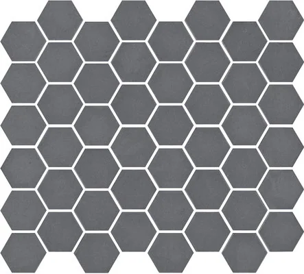 Mosaïque hexagonal mat gris