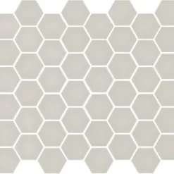 Mosaïque hexagonal mat ivory