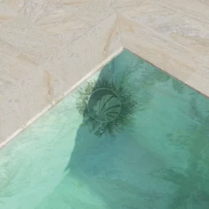 margelle beige piscine