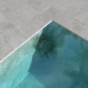 margelle de piscine grise
