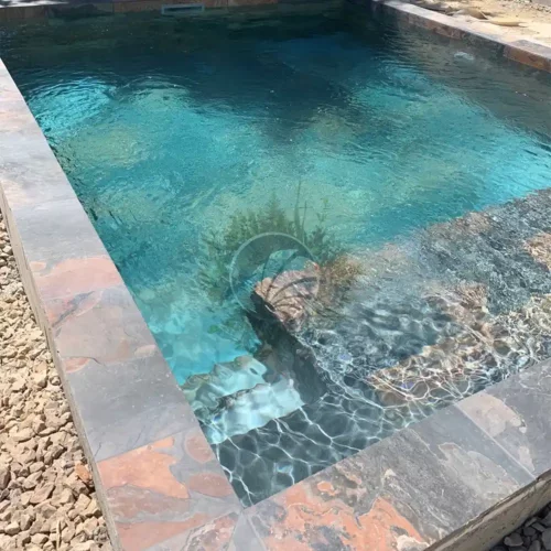 margelle de piscine gris anthracite
