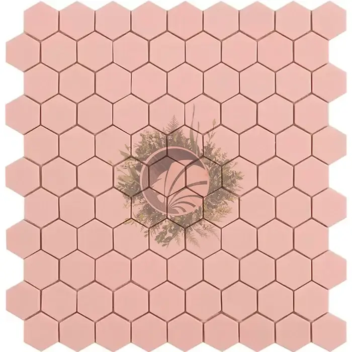 Hex Rose Pale Mat 35x35