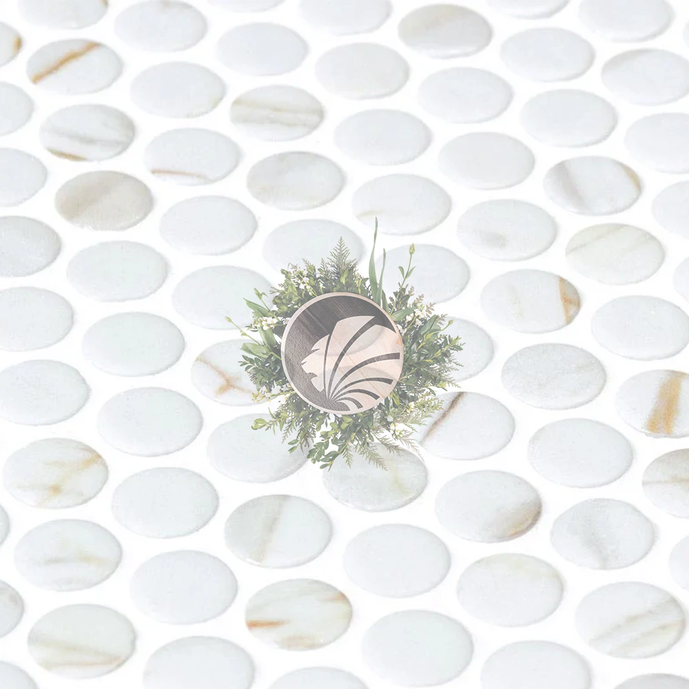 Mosaïque Ronde Calacatta Gold – Image 3