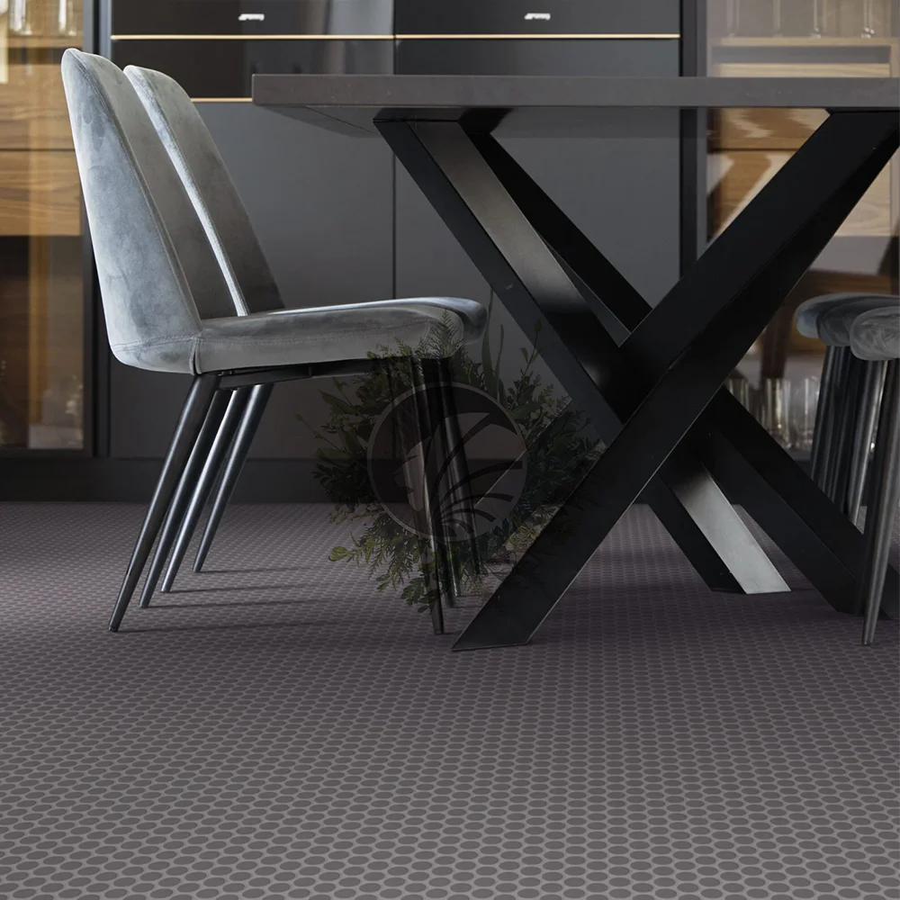 Mosaïque Ronde Gris Foncé Matte – Image 2