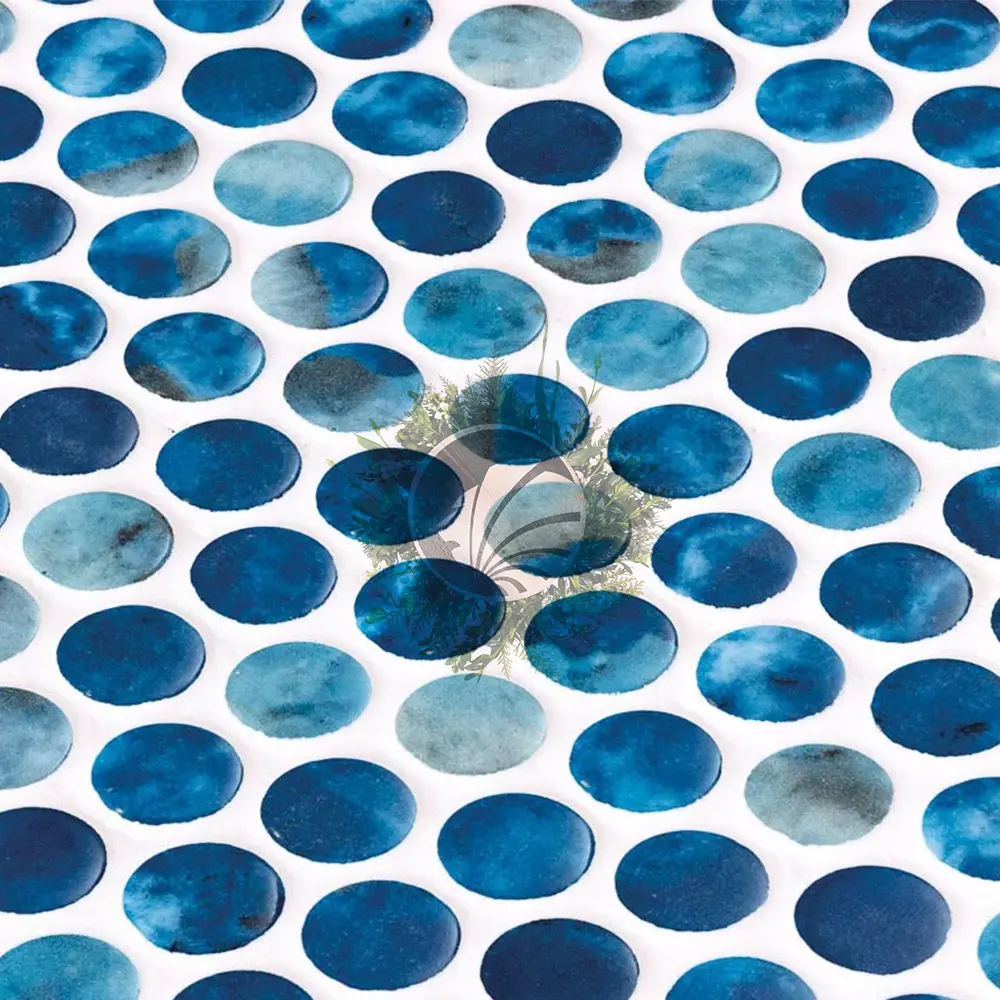 Mosaïque Ronde Saona Bleu – Image 3