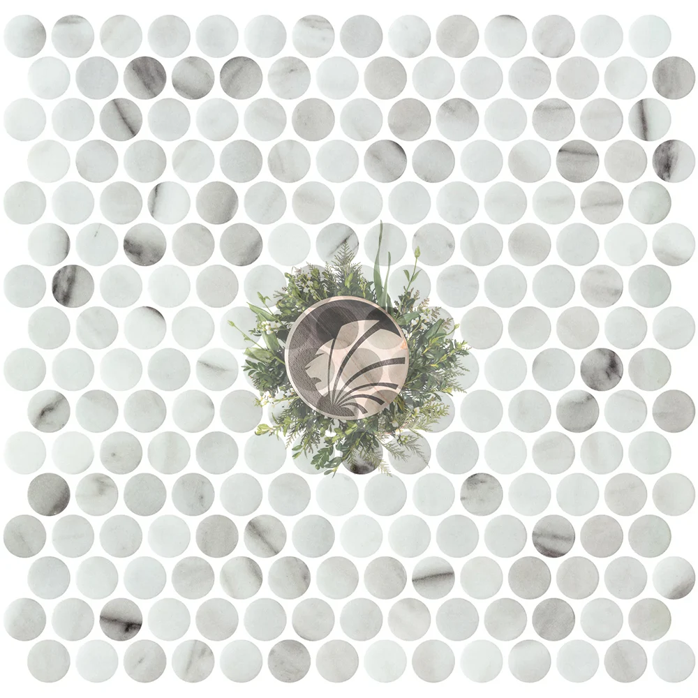 Mosaïque Ronde Thassos