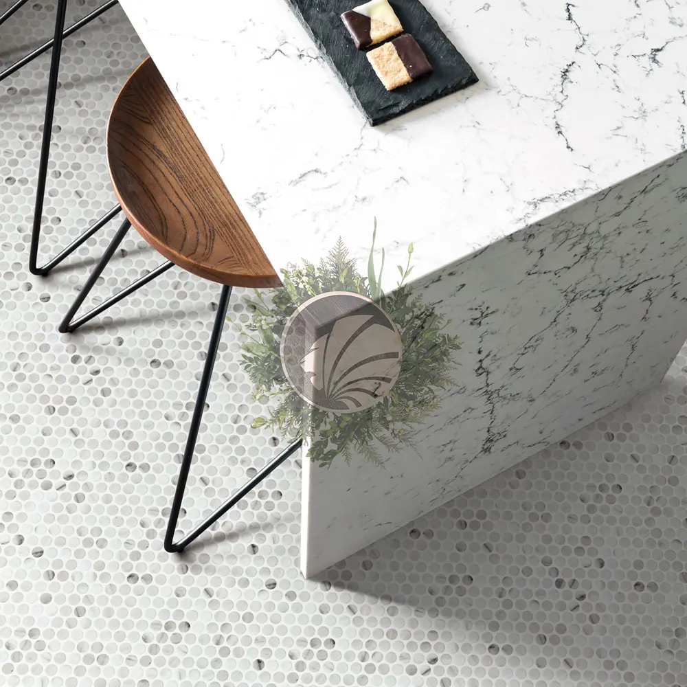 Mosaïque Ronde Thassos – Image 2