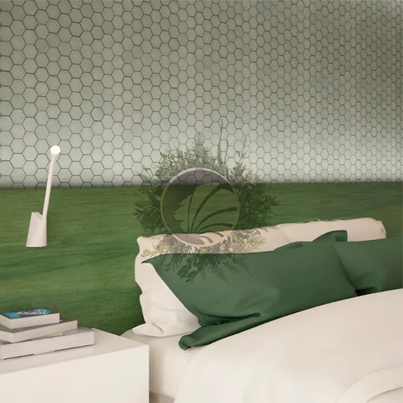 Mosaïque Hexagonale Kaki Mat – Image 2