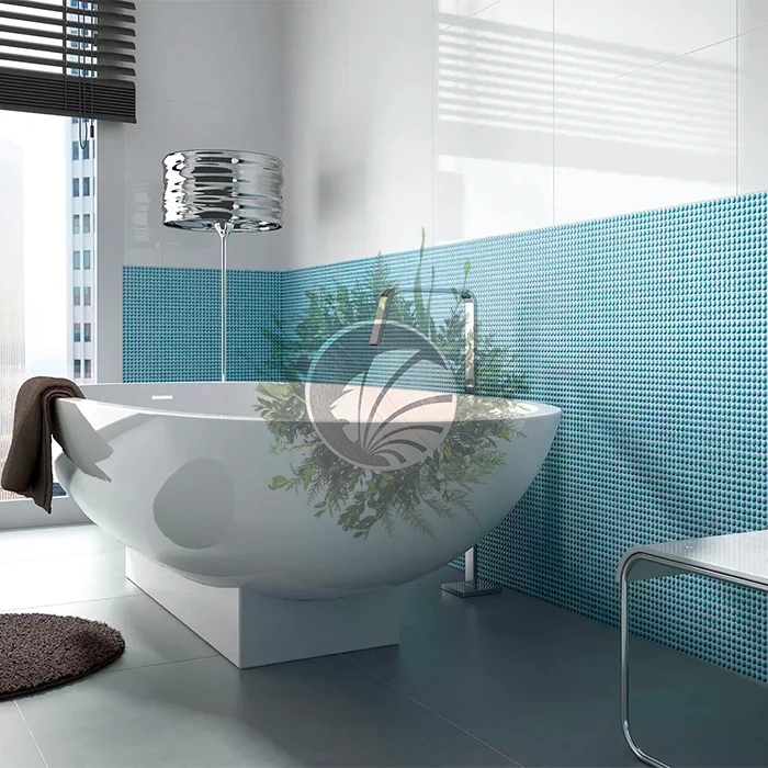 Mosaïque ronde bleu ciel – Image 2