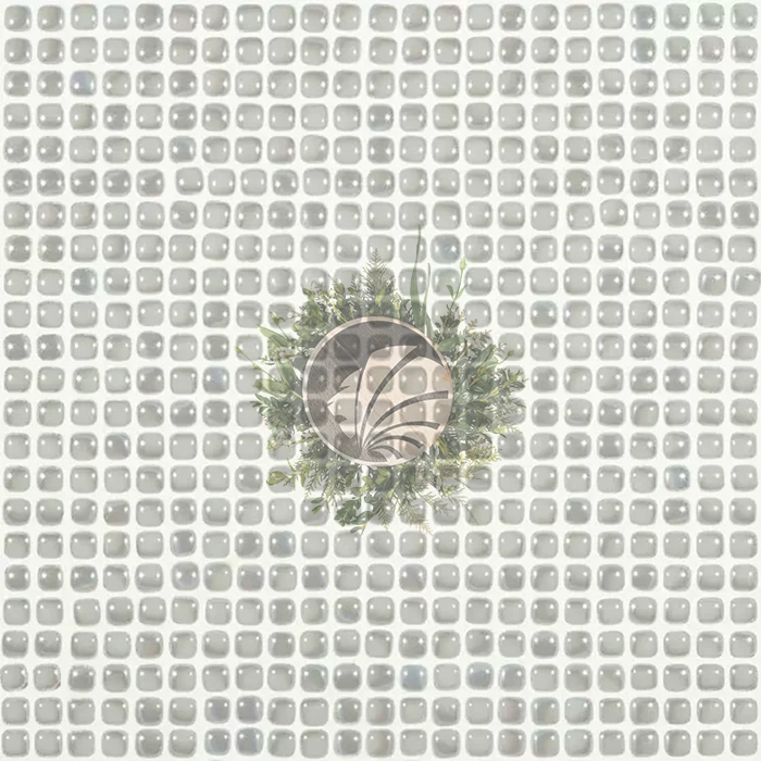 Mosaïque Ronde gris