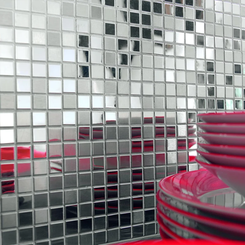Mosaïque Métallique Argent – Image 3